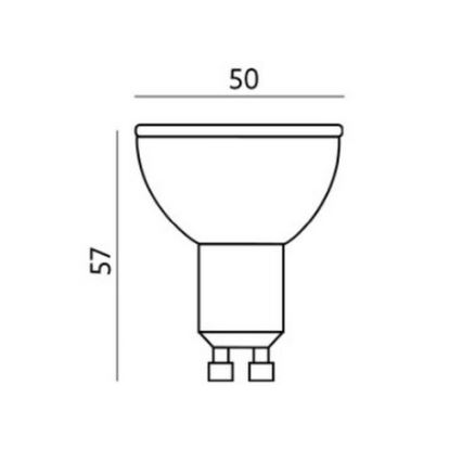 Inteligentná LED RGB stmievateľná žiarovka GU10/5W/230V 2700-6500K WiFi Tuya