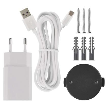 Inteligentná vnútorná otočná kamera s pohybovým senzorom GoSmart 5V Wi-Fi Tuya biela