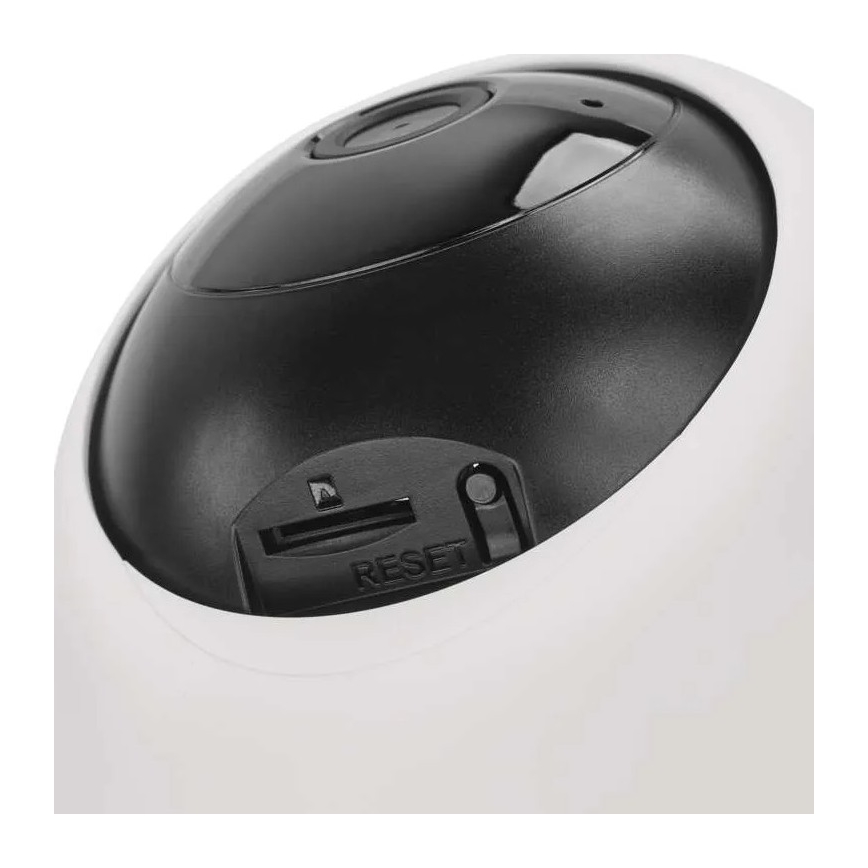 Inteligentná vnútorná otočná kamera s pohybovým senzorom GoSmart 5V Wi-Fi Tuya biela