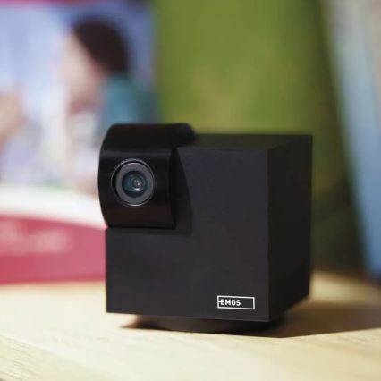 Inteligentná vnútorná otočná kamera s pohybovým senzorom GoSmart 5V Wi-Fi Tuya čierna