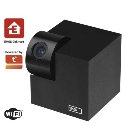Inteligentná vnútorná otočná kamera s pohybovým senzorom GoSmart 5V Wi-Fi Tuya čierna