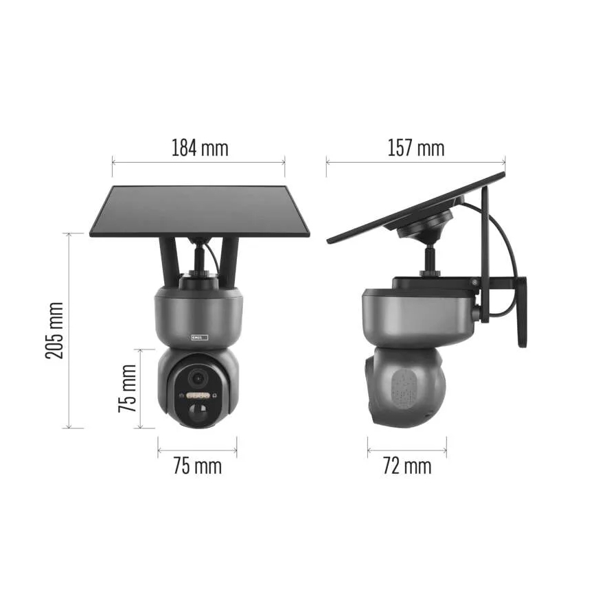 Inteligentná solárna kamera so senzorom GoSmart 4G/LTE 10400 mAh 5V IP65 Tuya