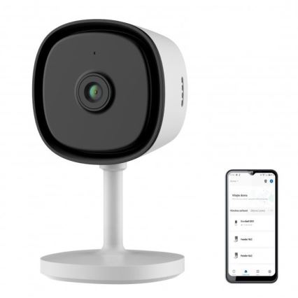 Inteligentná vnútorná kamera so snímačom Full HD 1080p, 5V, Wi-Fi, Tuya, biela