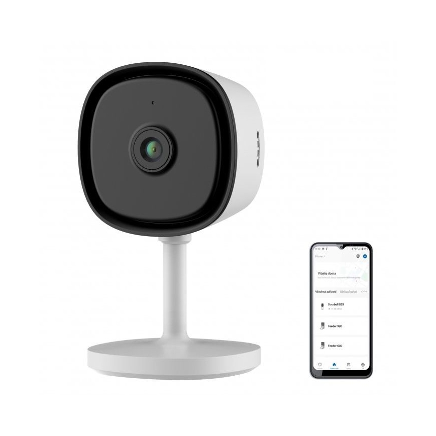 Inteligentná vnútorná kamera so snímačom Full HD 1080p, 5V, Wi-Fi, Tuya, biela