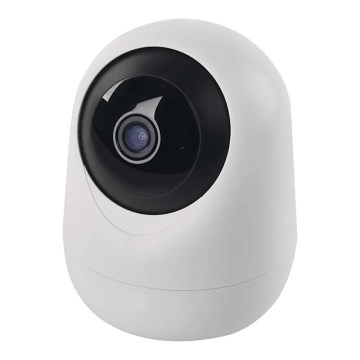 Inteligentná vnútorná otočná kamera so senzorom pohybu GoSmart 5V Wi-Fi Tuya biela