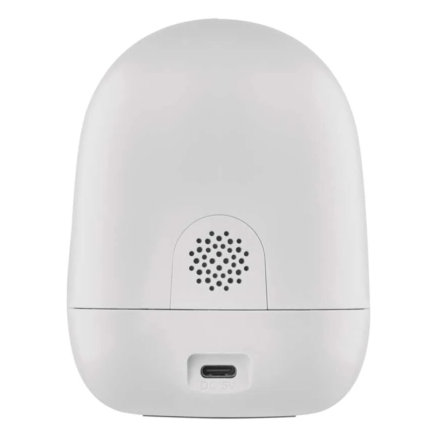 Inteligentná vnútorná otočná kamera so senzorom pohybu GoSmart 5V Wi-Fi Tuya biela