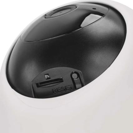 Inteligentná vnútorná otočná kamera so senzorom pohybu GoSmart 5V Wi-Fi Tuya biela