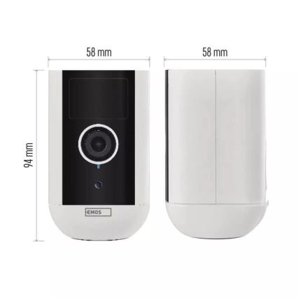 Inteligentná vonkajšia kamera so senzorom pohybu GoSmart 5V 9600mAh IP65 Wi-Fi Tuya