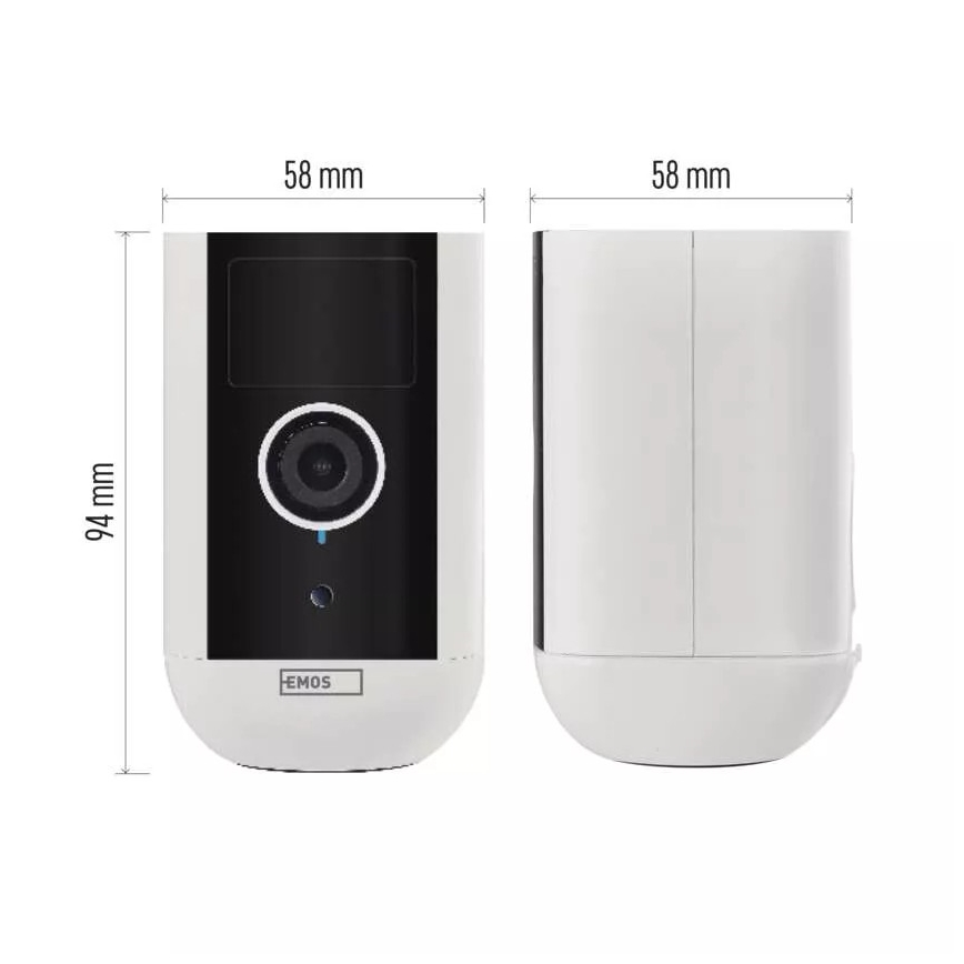 Inteligentná vonkajšia kamera so senzorom pohybu GoSmart 5V 9600mAh IP65 Wi-Fi Tuya