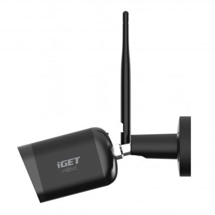 Inteligentná vonkajšia kamera so snímačom Full HD 1080p, 12 V, IP65, Wi‑Fi, Tuya, čierna