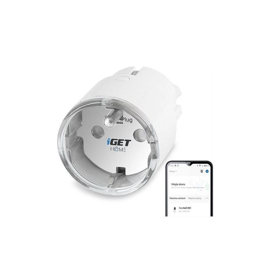 Inteligentná zásuvka s meraním spotreby 3680W/230V Wi-Fi