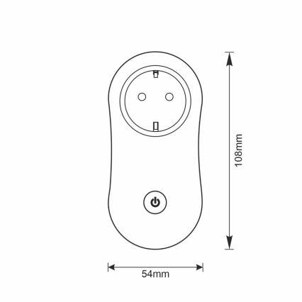 Inteligentná zásuvka SMART 3400W/230V Wi-Fi Tuya + USB SCHUKO