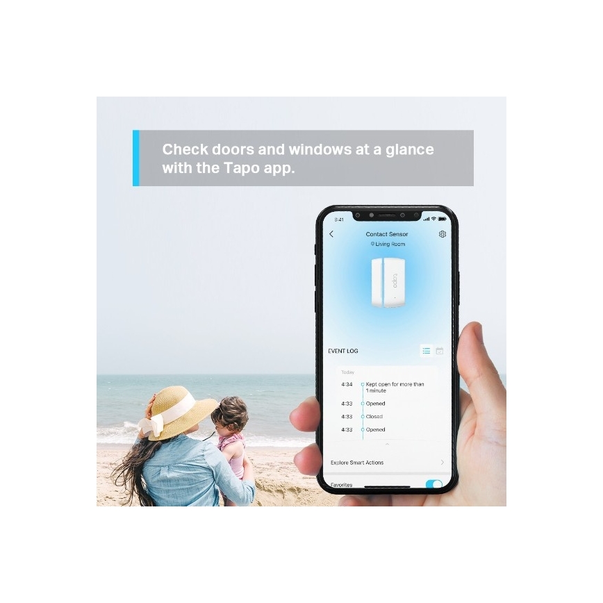 Inteligentný kontaktný senzor 1xCR2032