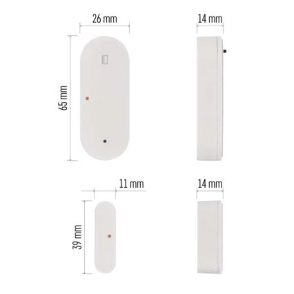 Inteligentný senzor dverí GoSmart 1xCR2032