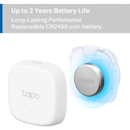 Inteligentný senzor na meranie teploty a vlhkosti 1xCR2450