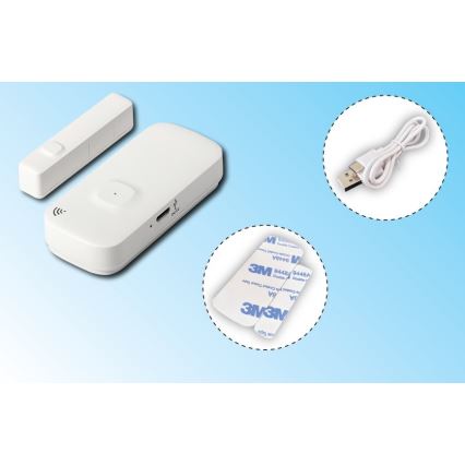 Inteligentný senzor okien a dverí 3,7V 500 mAh Wi-Fi Tuya