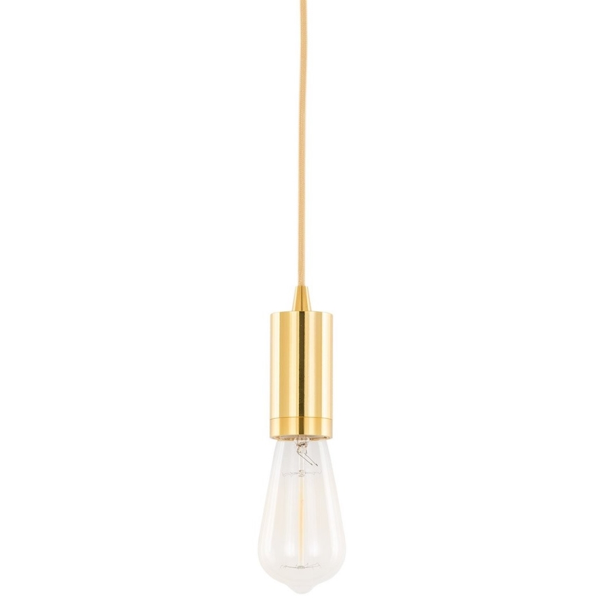 ITALUX - Luster na lanku MODERNA 1xE27/60W/230V zlatá