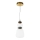 ITALUX - LED luster na lankách EVANS LED/12W/230V 3000K zlatá/biela