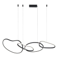 ITALUX - LED luster na lanku FONTE LED/60W/230V 3000/4000/6000K čierna