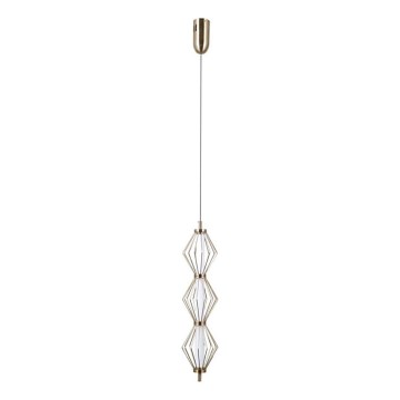 ITALUX - LED luster na lanku SEVILLA LED/15W/230V 3000K zlatá