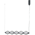 ITALUX - LED luster na lanku SEVILLA LED/25W/230V 3000K čierna