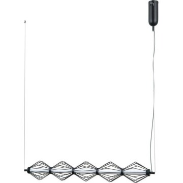 ITALUX - LED luster na lanku SEVILLA LED/25W/230V 3000K čierna