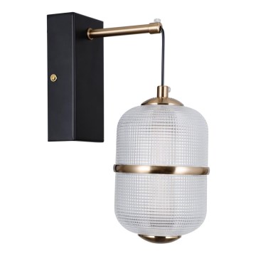 ITALUX - LED nástenné svietidlo ALANI LED/6W/230V 3000K čierna/zlatá