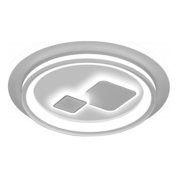 ITALUX - LED stmievateľné stropné svietidlo PARCO LED/55W/230V 3000-6500K pr. 50 cm biela + diaľkové ovládanie
