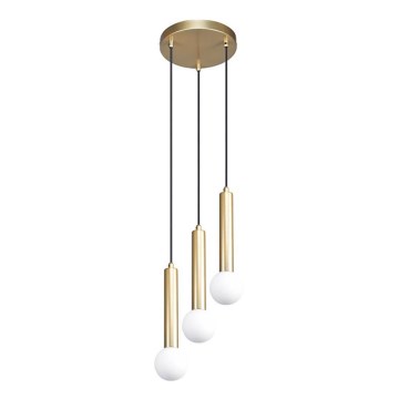 ITALUX - Luster na lankách FILANO 3xG9/5W/230V zlatý