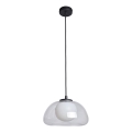 ITALUX - Luster na lanku AINALE 1xG9/7W/230V čierna/číra