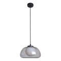 ITALUX - Luster na lanku AINALE 1xG9/7W/230V čierna/dymová čierna