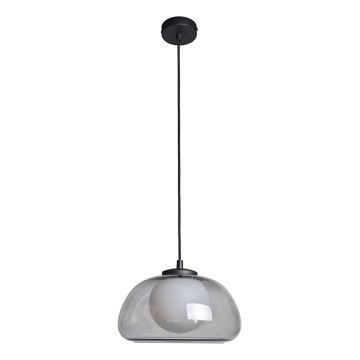 ITALUX - Luster na lanku AINALE 1xG9/7W/230V čierna/dymová čierna