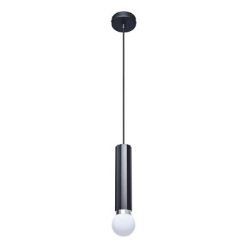 ITALUX - Luster na lanku MACERA 1xE27/40W/230V čierny