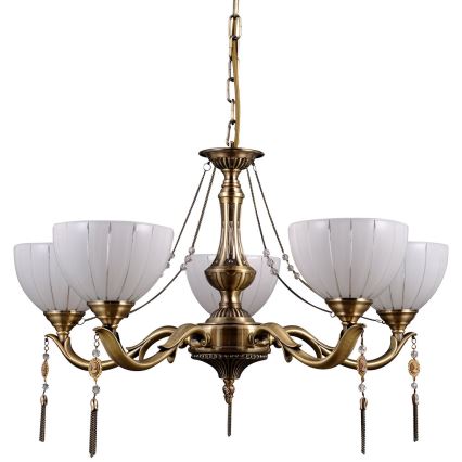ITALUX - Luster na reťazi BAXIO 5xE27/60W/230V