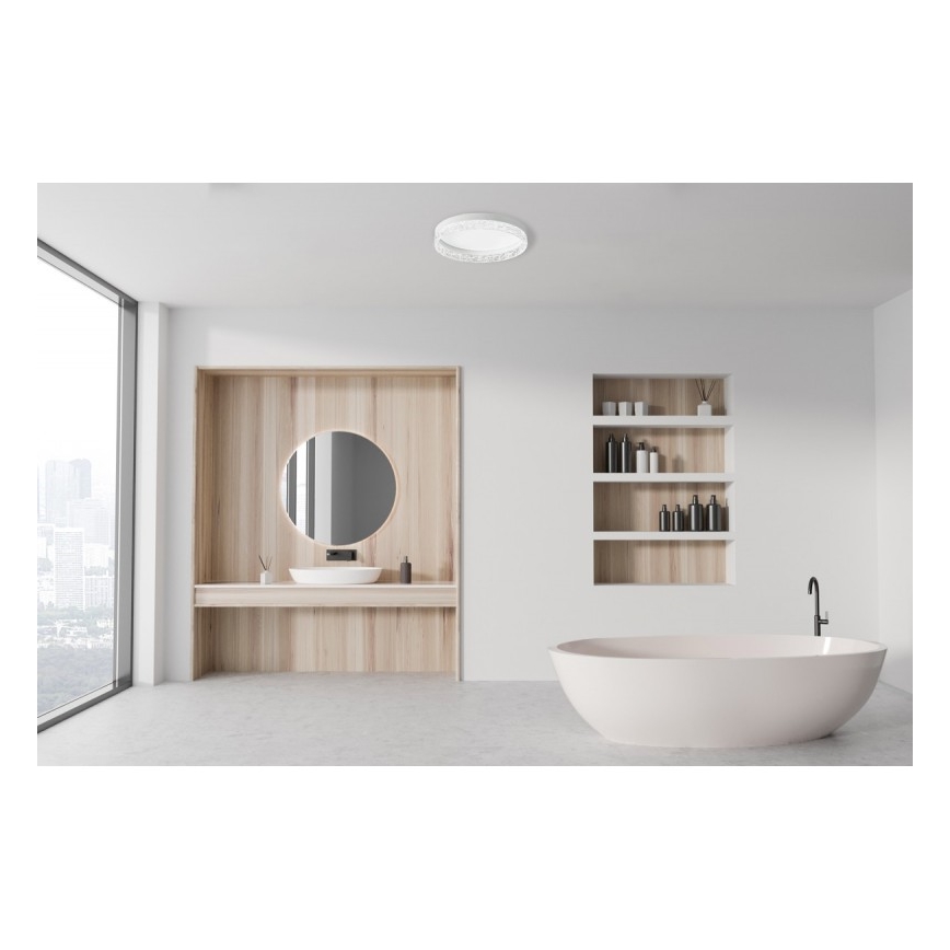 ITALUX - LED Stmievateľné stropné svietidlo RANTE LED/58W/230V 3000-6500K pr. 50 cm biele + diaľkové ovládanie
