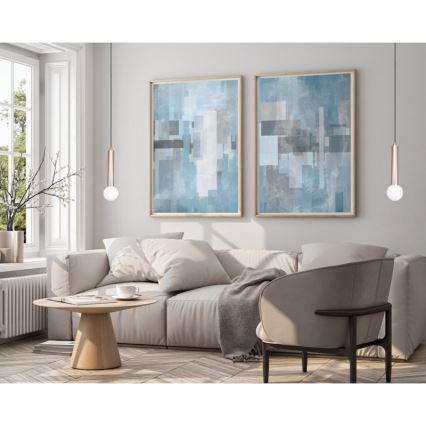 ITALUX - Luster na lanku FILANO 1xG9/5W/230V ružové zlato