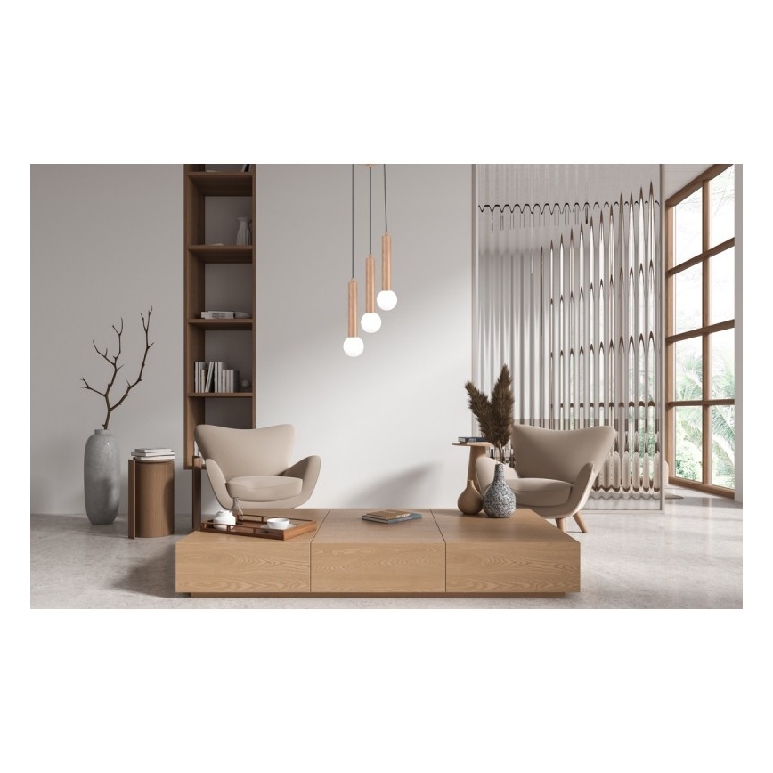 ITALUX - Závesný luster na lanku FILANO 3xG9/5W/230V hnedý
