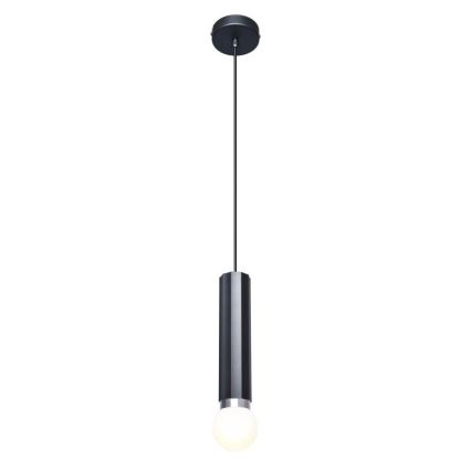 ITALUX - Luster na lanku MACERA 1xE27/40W/230V čierny