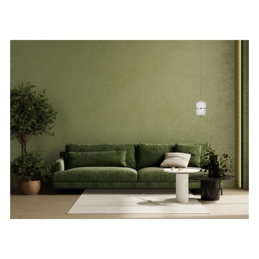 ITALUX - LED luster na lanku ALANI LED/6W/230V 3000K čierna/zlatá