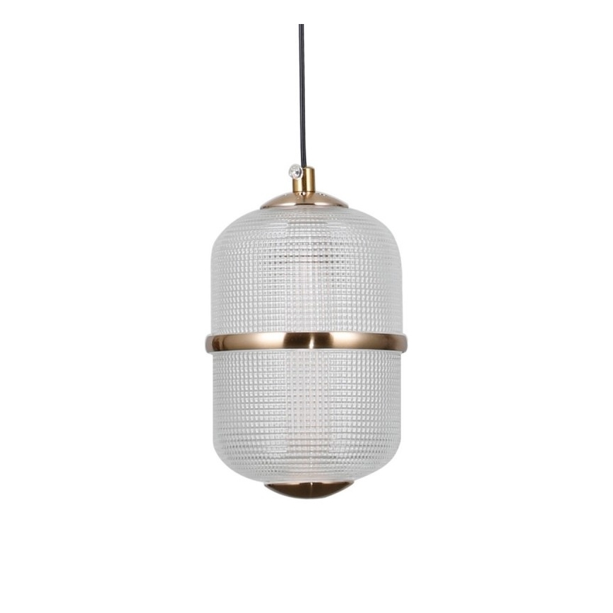 ITALUX - LED luster na lanku ALANI LED/6W/230V 3000K čierna/zlatá