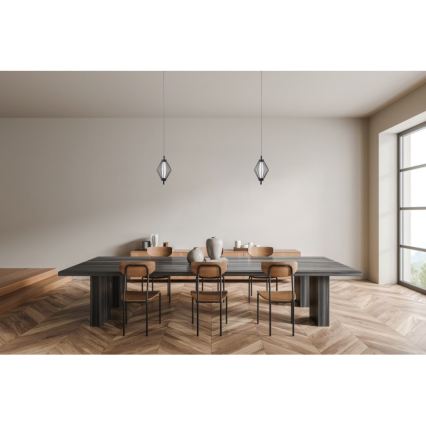 ITALUX - LED závesný luster na lanku SEVILLA LED/5W/230V 3000K čierny