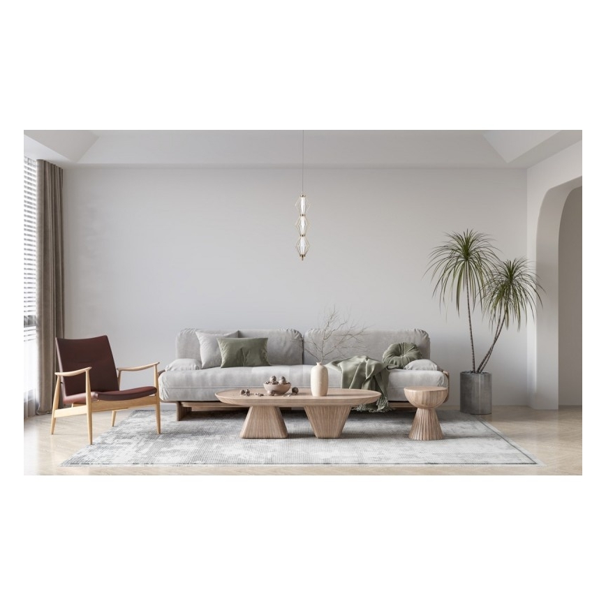 ITALUX - LED luster na lanku SEVILLA LED/15W/230V 3000K zlatá