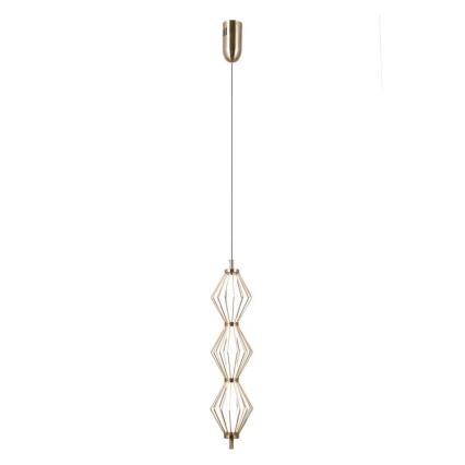 ITALUX - LED luster na lanku SEVILLA LED/15W/230V 3000K zlatá