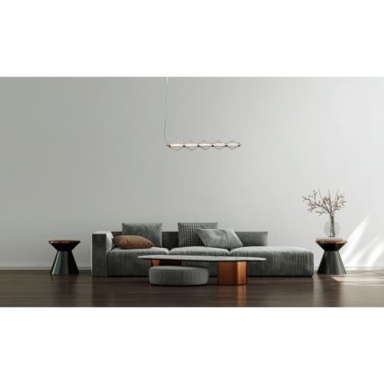ITALUX - LED luster na lanku SEVILLA LED/25W/230V 3000K zlatá