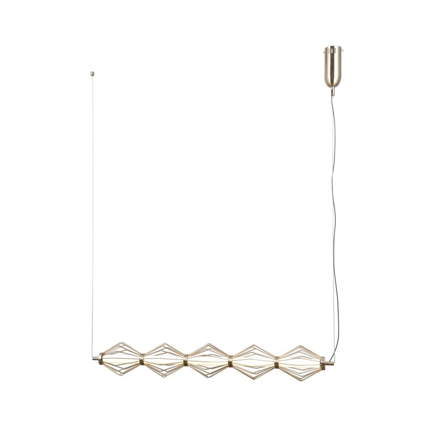 ITALUX - LED luster na lanku SEVILLA LED/25W/230V 3000K zlatá