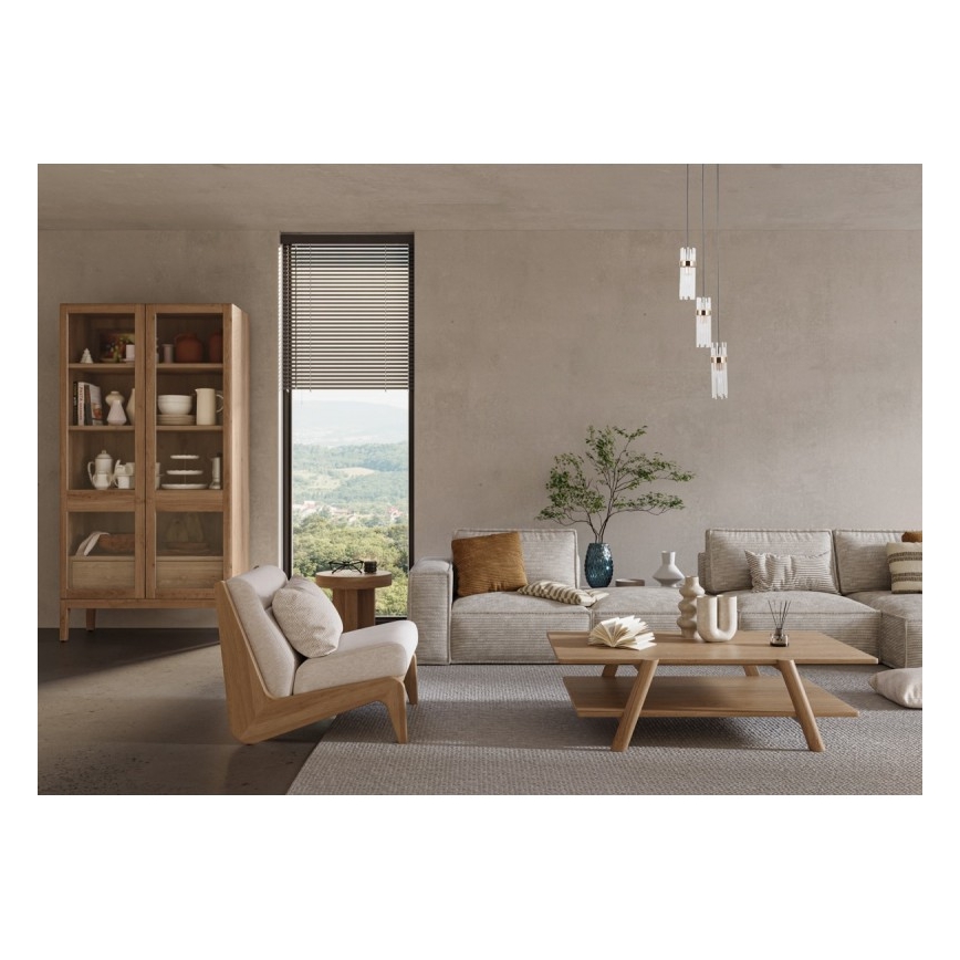 ITALUX - Závesné svietidlo TARASO 3xE14/40W/230V čierna/zlatá