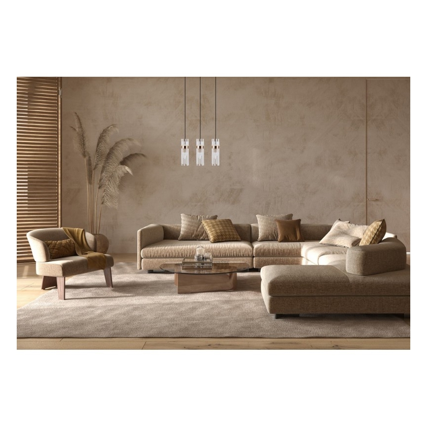 ITALUX - Závesné svietidlo TARASO na lanku 3xE14/40W/230V zlaté