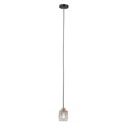 ITALUX - Luster na lanku TORNO 1xE14/40W/230V čierna/zlatá