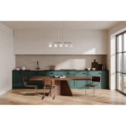 ITALUX - Luster na lanku SIMONA 5xE14/40W/230V zlatá