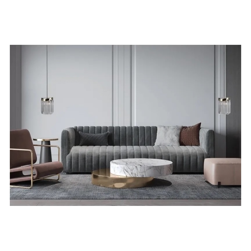ITALUX - Luster na lanku SABRIGA 1xE14/40W/230V matný chróm